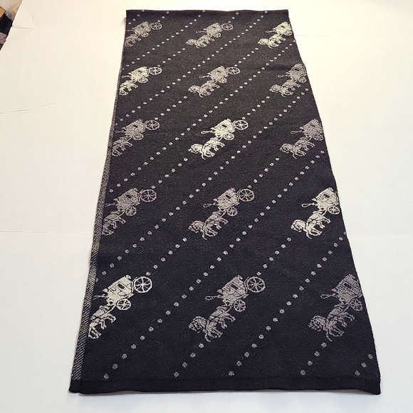 Coach Horse and Carrage 100% Wool Scarf - Picture 1 of 12
